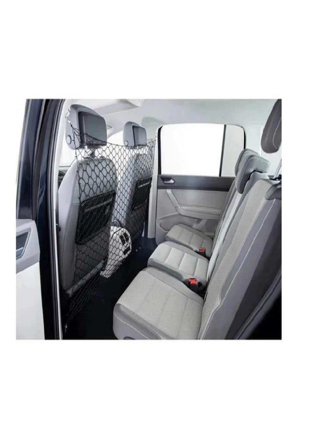 Trixie Car Net for Dogs,Dog Car Net Barrier for Safe Driving and Adjustable Dog Car On Travel,Metal Hooks, and Stretchable Mesh Obstacle,Design for Pet-120x100cm Black - Image 1